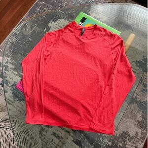 Lululemon Men's Long Sleeve Salmon Pink Workout Shirt